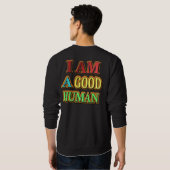 "Ich bin ein guter Mensch" Niedliches Design. Jetz Sweatshirt (Schwarz voll)