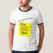 Ich bin ein guter Post-it-Hinweis T-Shirt (Vorderseite)