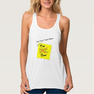 Ich bin ein guter Post-it-Hinweis Tank Top