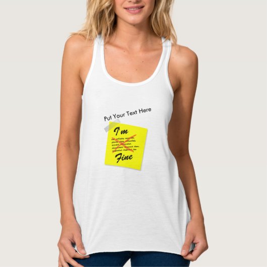 Ich bin ein guter Post-it-Hinweis Tank Top (Vorderseite)