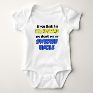 Ich bin ein guter schwedischer Onkel Baby Strampler