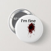 Ich bin ein guter Spritzer und eine blutige Hand-D Button (Vorne & Hinten)
