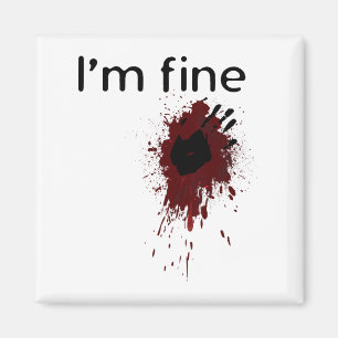 Ich bin ein guter Spritzer und eine blutige Hand-D Magnet