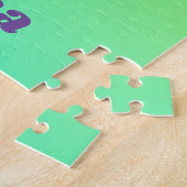 Ich bin ein Gymnastikmädchen mit Leotard auf Lila Puzzle (Seite)