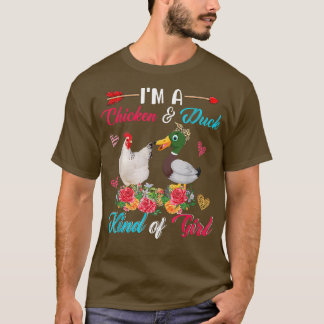 Ich bin ein Hähnchen und Ente, ein Niedlicher Baue T-Shirt