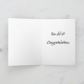 Ich bin ein Halbmarathoner Glückwunsch Karte (Innenseite)