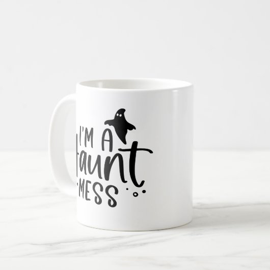 Ich bin ein Hasenchaos Kaffeetasse (Vorderseite Links)