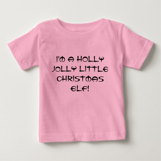 Ich bin ein heilig fröhlicher kleiner Weihnachtsel Baby T-shirt (Vorderseite)