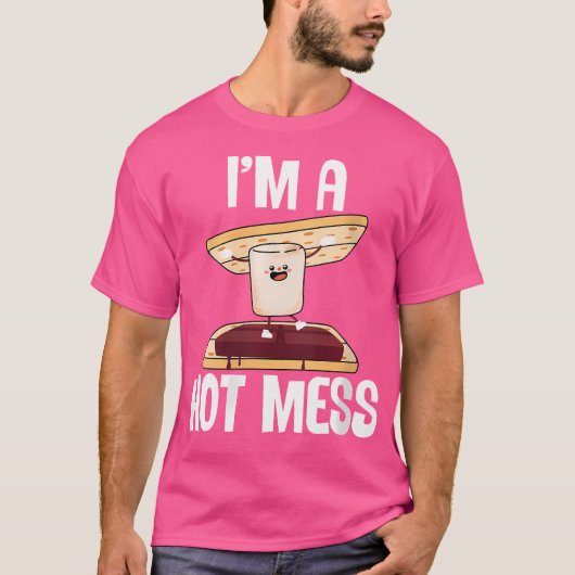 Ich bin ein heißer Messe-Funny Smores Camp S'Mores T-Shirt (Vorderseite)