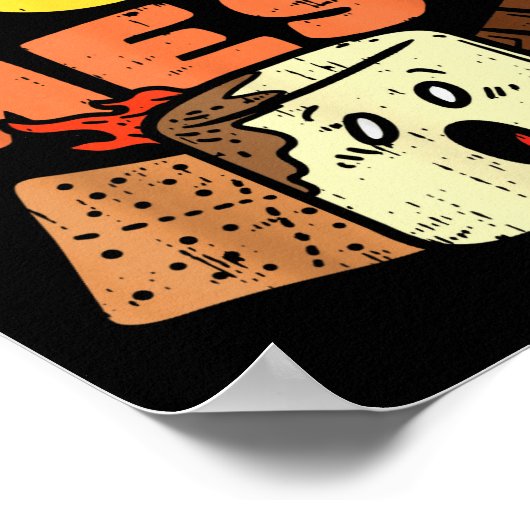 Ich bin ein heißes Durcheinander Marshmallow Smore Poster (Ecke)