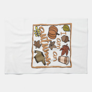Ich bin ein Herbst-Klassiker-T-Shirt Geschirrtuch