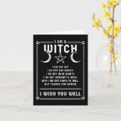 Ich bin ein Hexenmeisterhaus-Heidenkostüm Karte (Gelbe Blume)