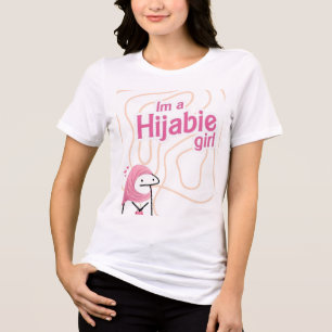 Ich bin ein Hijabie-Mädchen Süßes T-Shirt   Besche Tri-Blend Shirt