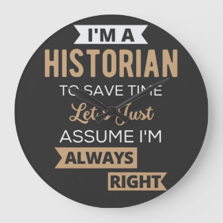 Ich bin ein Historiker, um Zeit Retten. Lass uns e Große Wanduhr