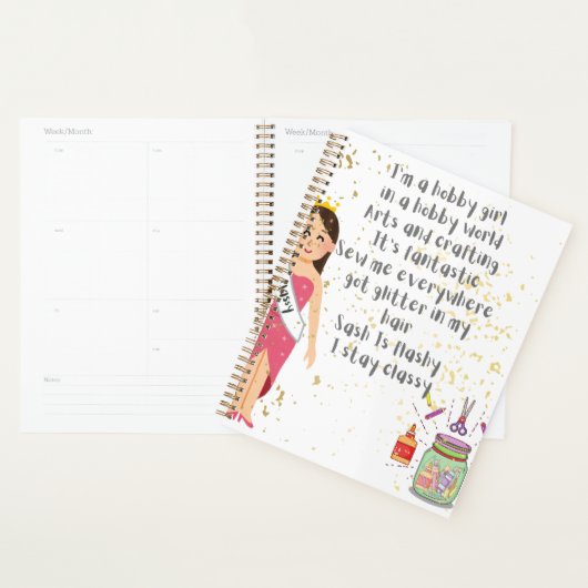 Ich bin ein Hobby-Mädchen in einer Hobby-Welt Planer (Anzeige)