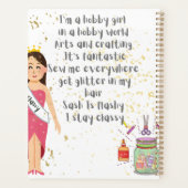 Ich bin ein Hobby-Mädchen in einer Hobby-Welt Planer (Rückseite)