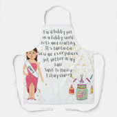 Ich bin ein Hobby-Mädchen in einer Hobby-Welt Schürze (Vorderseite)