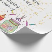 Ich bin ein Hobby-Mädchen in Hobby World Geschenkpapier (Ecke)