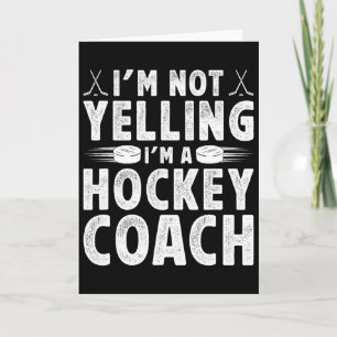 Ich bin ein Hockey-Trainer Eishockey-Training Eish Karte