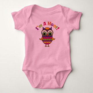 Ich bin ein Hoot Owl Baby Strampler