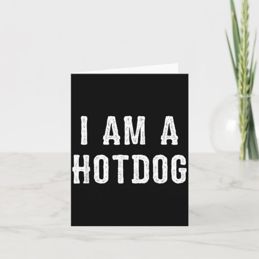 Ich bin ein Hotdog Halloween Karte (Vorderseite)