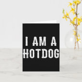 Ich bin ein Hotdog Halloween Karte (Gelbe Blume)