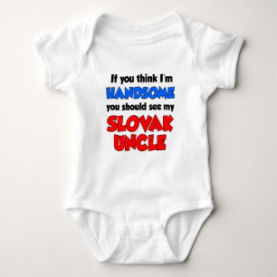 Ich bin ein hübscher slowakischer Onkel Baby Strampler