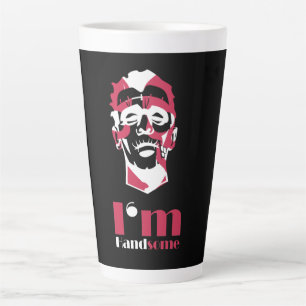 Ich bin ein hübsches abstraktes Gesicht Milchtasse
