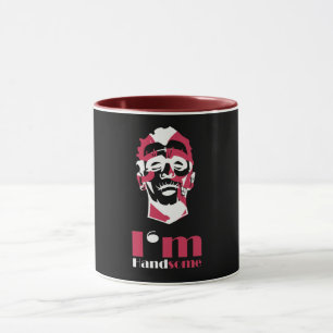 Ich bin ein hübsches abstraktes Gesicht Tasse