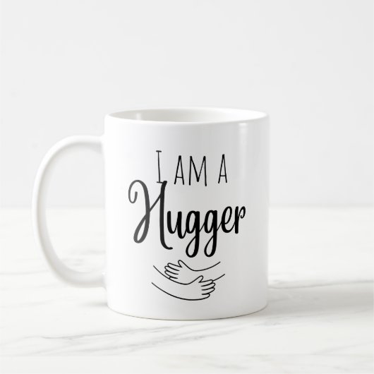 Ich bin ein Hugger Kaffeetasse (Links)