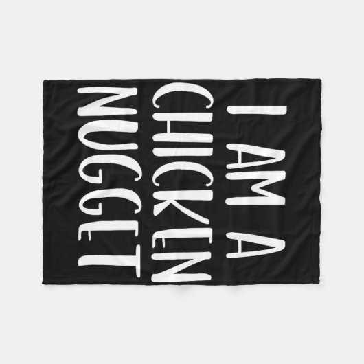 Ich bin ein Huhn Nugget Halloween, ich bin einfach Fleecedecke (Vorderseite (Horizontal))