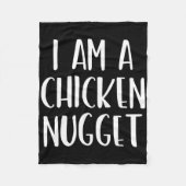 Ich bin ein Huhn Nugget Halloween, ich bin einfach Fleecedecke (Vorderseite)