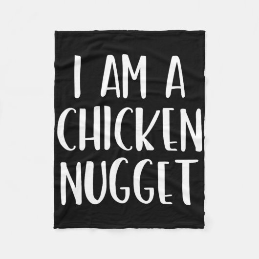 Ich bin ein Huhn Nugget Halloween, ich bin einfach Fleecedecke (Vorderseite)