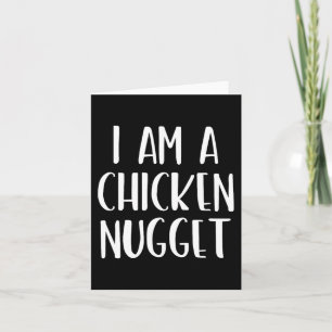 Ich bin ein Huhn Nugget Halloween, ich bin einfach Karte