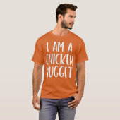 Ich bin ein Huhn Nugget Kostüm Im Halloween Lazy T-Shirt (Vorne ganz)