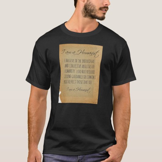ICH BIN EIN HUMANIST-T-SHIRT T-Shirt (Vorderseite)