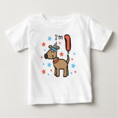 Ich bin ein Hündchen Baby T-shirt (Vorderseite)