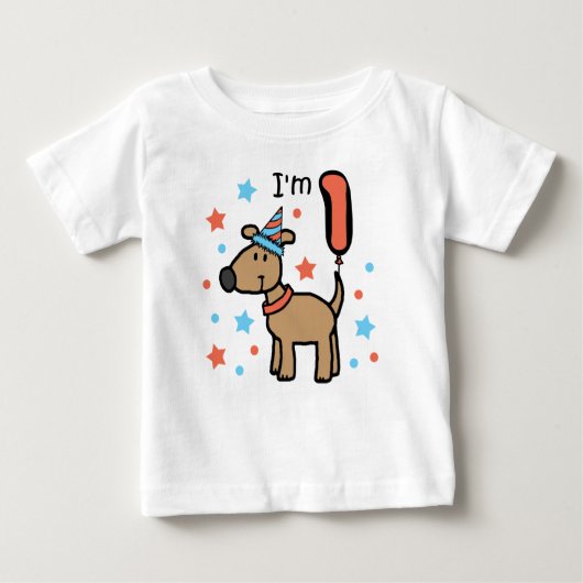 Ich bin ein Hündchen Baby T-shirt (Vorderseite)
