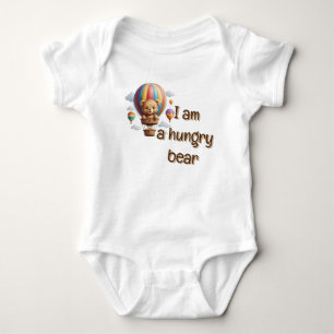 Ich bin ein hungriger Goldener Bär Baby Strampler