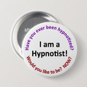 Ich bin ein Hypnotist Button (Vorne & Hinten)