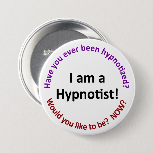 Ich bin ein Hypnotist Button (Vorne & Hinten)