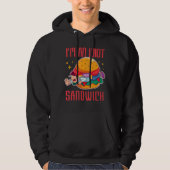 Ich bin ein Idiot Sandwich-Mischfuttersandwich Hoodie (Vorderseite)