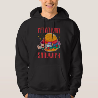 Ich bin ein Idiot Sandwich-Mischfuttersandwich Hoodie