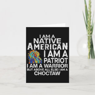 Ich bin ein Indianer, ich bin Patriot Warrier Karte