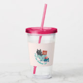 Ich bin ein Indoor-Cat-Funny Acryltrinkbecher (Rückseite)