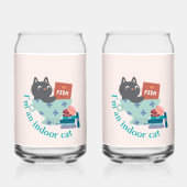 Ich bin ein Indoor-Cat-Funny Dosenglas (Rückseite)