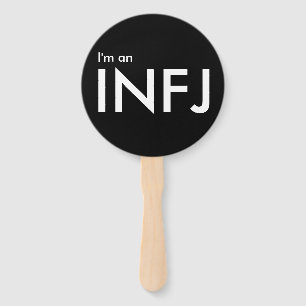 Ich bin ein INFJ - Persönlichkeitstyp Black Fächer
