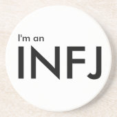Ich bin ein INFJ - Persönlichkeitstyp Getränkeuntersetzer (Vorne)