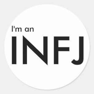 Ich bin ein INFJ - Persönlichkeitstyp Runder Aufkleber