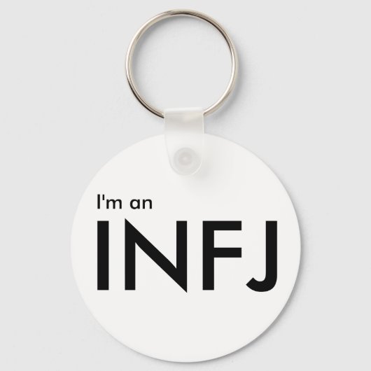 Ich bin ein INFJ - Persönlichkeitstyp Weißer Schlü Schlüsselanhänger (Vorderseite)